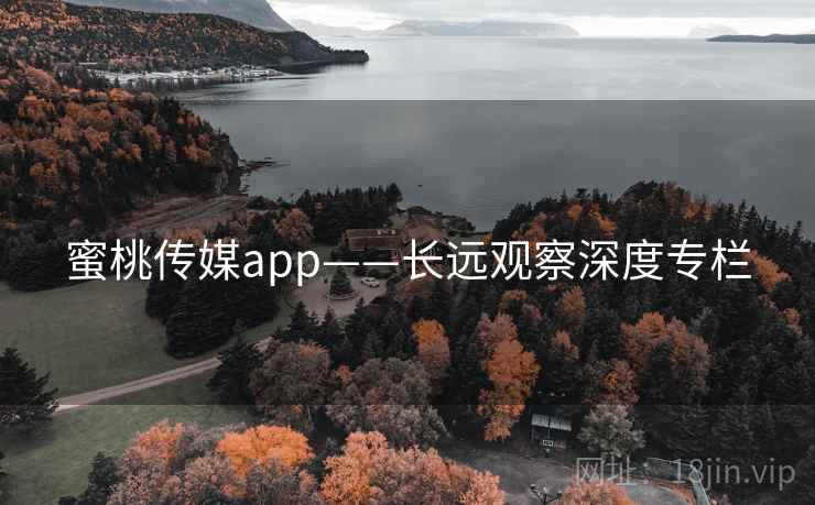 蜜桃传媒app——长远观察深度专栏
